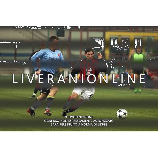 MILANO,14-01-03 DFP/FOTO MARCO DE PONTI COPPA ITALIA: MILAN-CHIEVO ANDERSSON-LEONARDO AG ALDO LIVERANI SAS