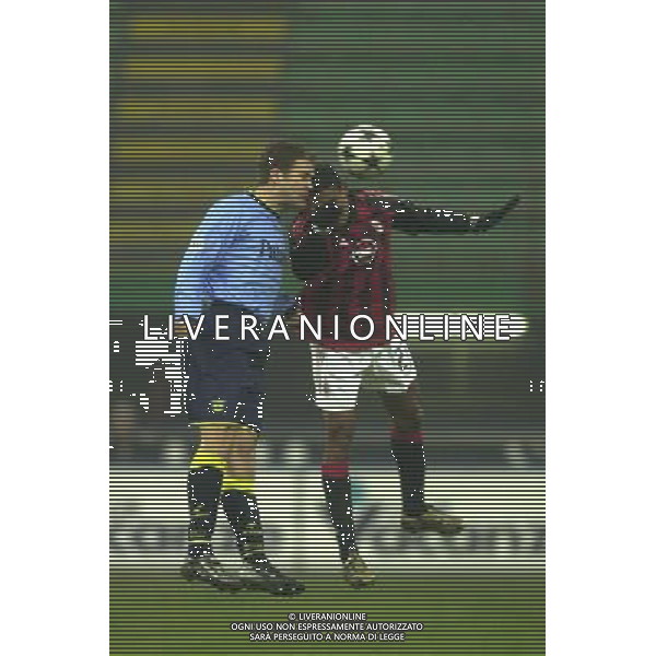 MILANO,14-01-03 DFP/FOTO GIORGIO RAVEZZANI COPPA ITALIA: MILAN-CHIEVO BIERHOFF-SERGINHO AG ALDO LIVERANI SAS