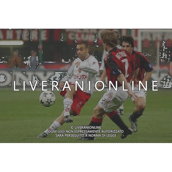 MILANO, 15-04-03 DFP/MARCO DE PONTI COPPA ITALIA TIM / MILAN-PERUGIA: MICCOLI FARBRIZIO- HELVEG THOMAS AG ALDO LIVERANI SAS