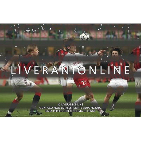 MILANO, 15-04-03 DFP/MARCO DE PONTI COPPA ITALIA TIM / MILAN-PERUGIA: VRYZAS - LAURSEN - GATTUSO GENNARO AG ALDO LIVERANI SAS
