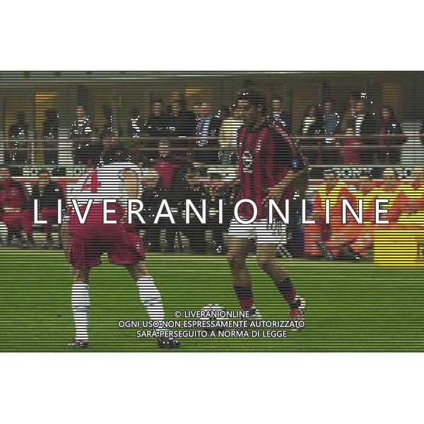 MILANO, 15-04-03 DFP/GIORGIO RAVEZZANI COPPA ITALIA TIM / MILAN-PERUGIA: RUI COSTA MANUEL AG ALDO LIVERANI SAS