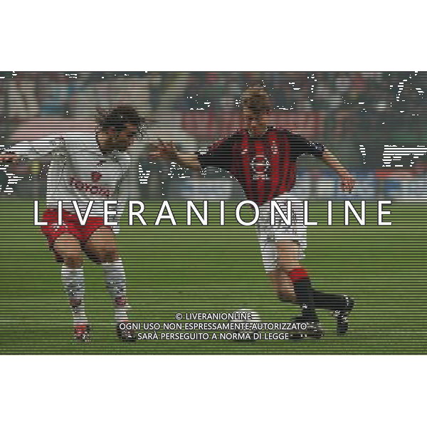 MILANO, 15-04-03 DFP/MARCO DE PONTI COPPA ITALIA TIM / MILAN-PERUGIA: TOMASSON AG ALDO LIVERANI SAS