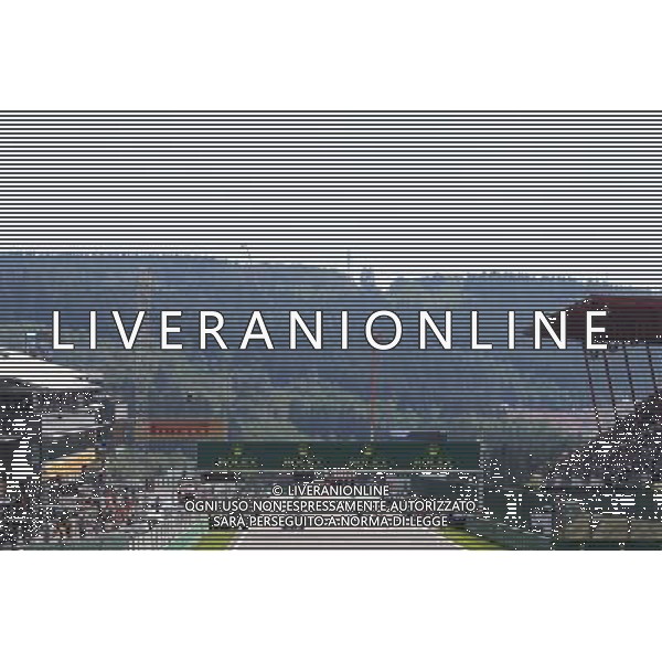 The grid before the start of the race. 28.08.2016. Formula 1 World Championship, Rd 13, Belgian Grand Prix, Spa Francorchamps, Belgium, Race Day. / AGENZIA ALDO LIVERANI SAS - ITALY ONLY EDITORIAL USE ONLY