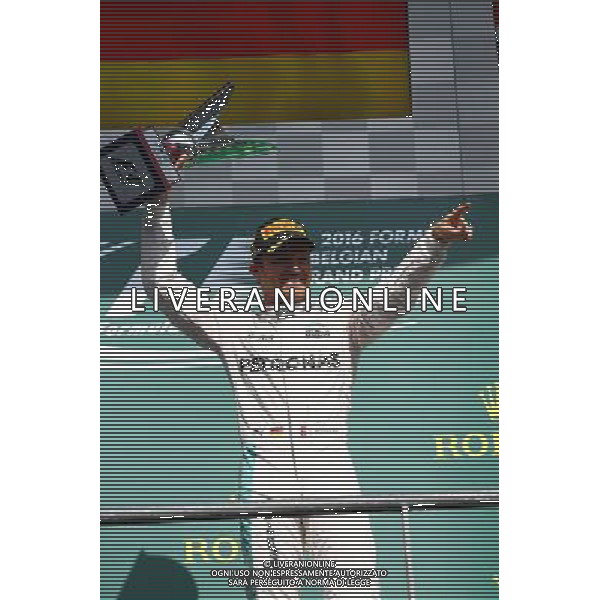 1st place Nico Rosberg (GER) Mercedes AMG Petronas F1 W07. 28.08.2016. Formula 1 World Championship, Rd 13, Belgian Grand Prix, Spa Francorchamps, Belgium, Race Day. / AGENZIA ALDO LIVERANI SAS - ITALY ONLY EDITORIAL USE ONLY