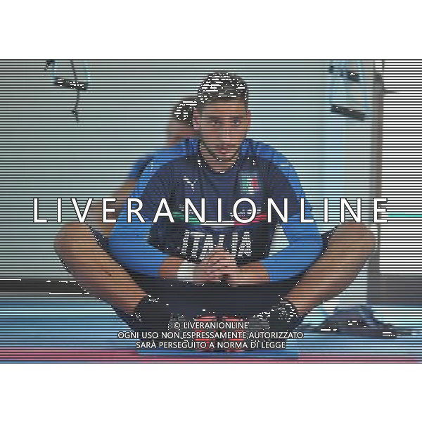 Foto Aldo Liverani 29/08/2016 Firenze ( Italia) Nazionale Italiana calcio Raduno della Nazionale italiana di calcio, Centro Tecnico Federale di Coverciano Nella foto: Donnarumma gianluigi 