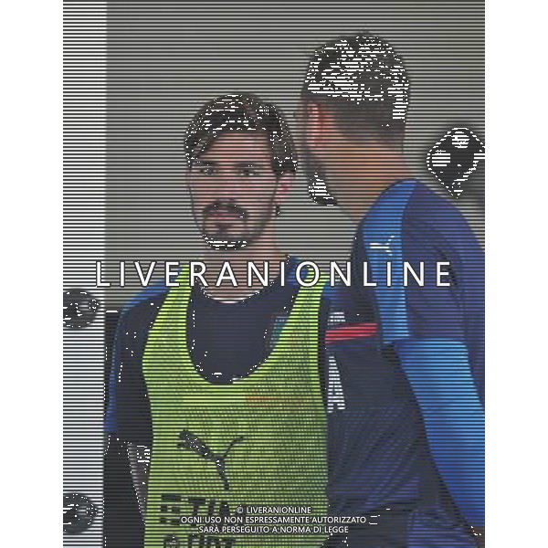 Foto Aldo Liverani 29/08/2016 Firenze ( Italia) Nazionale Italiana calcio Raduno della Nazionale italiana di calcio, Centro Tecnico Federale di Coverciano Nella foto: Romagnoli alessio 