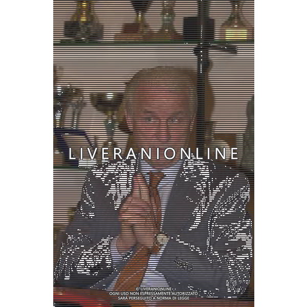 MILANO,09-07-02 DFP/ FOTO GIORGIO RAVEZZANI GIOVANNI TRAPATTONI IN GAZZETTA DELLO SPORT NELLA FOTO GIOVANNI TRAPATTONI AG ALDO LIVERANI SAS