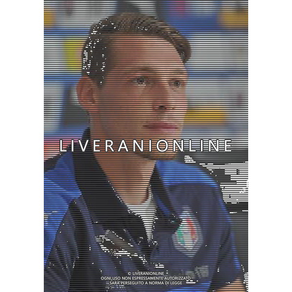 Foto Aldo Liverani 30/08/2016 Firenze ( Italia) Nazionale Italiana calcio Raduno della Nazionale italiana di calcio, Centro Tecnico Federale di Coverciano Nella foto: Andrea Belotti 