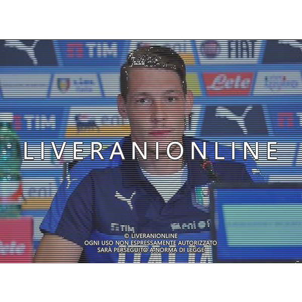 Foto Aldo Liverani 30/08/2016 Firenze ( Italia) Nazionale Italiana calcio Raduno della Nazionale italiana di calcio, Centro Tecnico Federale di Coverciano Nella foto: Andrea Belotti 