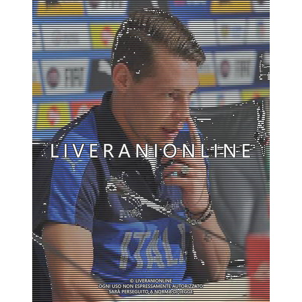 Foto Aldo Liverani 30/08/2016 Firenze ( Italia) Nazionale Italiana calcio Raduno della Nazionale italiana di calcio, Centro Tecnico Federale di Coverciano Nella foto: Andrea Belotti 