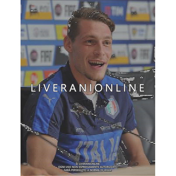 Foto Aldo Liverani 30/08/2016 Firenze ( Italia) Nazionale Italiana calcio Raduno della Nazionale italiana di calcio, Centro Tecnico Federale di Coverciano Nella foto: Andrea Belotti 