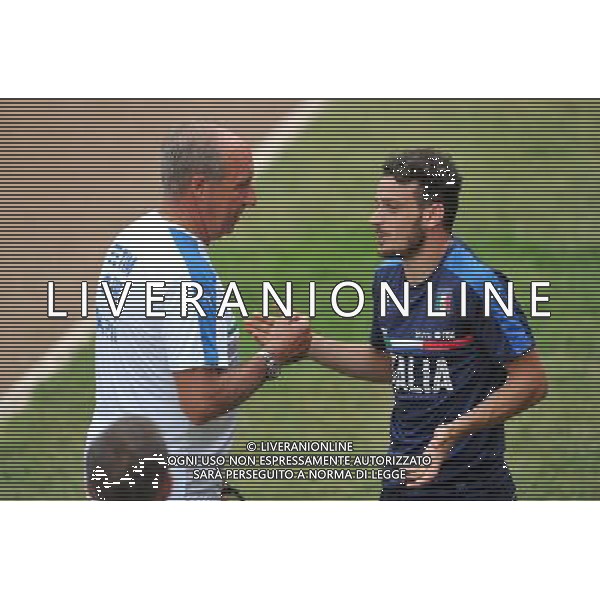 Foto Aldo Liverani 30/08/2016 Firenze ( Italia) Nazionale Italiana calcio Raduno della Nazionale italiana di calcio, Centro Tecnico Federale di Coverciano Nella foto: l\'allenatore GiamPiero Ventura e Alessandro Florenzi 