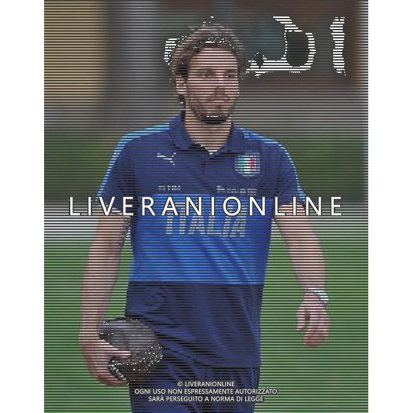 Foto Aldo Liverani 30/08/2016 Firenze ( Italia) Nazionale Italiana calcio Raduno della Nazionale italiana di calcio, Centro Tecnico Federale di Coverciano Nella foto: Federico Marchetti 