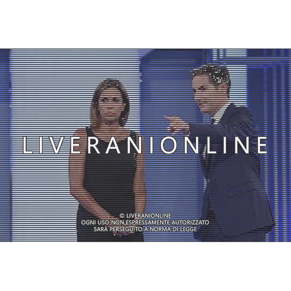 Trasmissione TV \' La Vita in Diretta \' Roma - 30.08.2016 - Studi Rai Teulada - nella foto: Marco Liorni e Cristina Parodi /Ph.Corradetti-Ag. Aldo Liverani / AGENZIA ALDO LIVERANI SAS