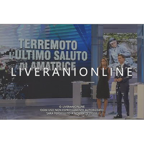 Trasmissione TV \' La Vita in Diretta \' Roma - 30.08.2016 - Studi Rai Teulada - nella foto: Cristina Parodi e Marco Liorni /Ph.Corradetti-Ag. Aldo Liverani / AGENZIA ALDO LIVERANI SAS