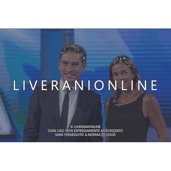 Trasmissione TV \' La Vita in Diretta \' Roma - 30.08.2016 - Studi Rai Teulada - nella foto: Cristina Parodi e Marco Liorni /Ph.Corradetti-Ag. Aldo Liverani / AGENZIA ALDO LIVERANI SAS