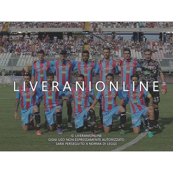 27-8-16 catania - juve stabia Campionato lega pro 2016- 2017 nella foto: LA FORMAZIONE DEL CATANIA GIUSEPPE SERGI/AG ALDO LIVERANI SAS 