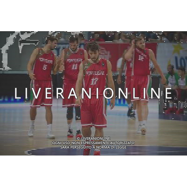2016.08.31 Wloclawek, Koszykowka, Kwalifikacje do mistrzostw Europy - EuroBasket 2017, mecz Polska - Portugalia N/z Tomas Barroso (Portugalia nr 17) Joao Soares (Portugalia nr 5) Miguel Queiroz (Portugalia nr 11) Joao Guerreiro (Portugalia nr 12) Foto Piotr Kieplin / PressFocus 2016.08.31 Wloclawek, EuroBasket 2017 qualification match Poland - Portugal N/z Tomas Barroso (Portugalia nr 17) Joao Soares (Portugalia nr 5) Miguel Queiroz (Portugalia nr 11) Joao Guerreiro (Portugalia nr 12) Credit: Piotr Kieplin / PressFocus / NEWSPIX.PL --- Newspix.pl/ AGENZIA ALDO LIVERANI SAS - ITALY ONLY EDITORIAL USE ONLY