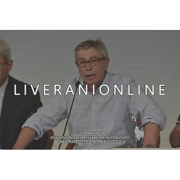 Conferenza stampa dopo il Consiglio dei Ministri - Roma - 01.09.2016 - Palazzo Chigi - nella foto: Vasco Errani Commissario straordinario di Governo alla ricostruzione delle aree colpite dal terremoto del 24 agosto /Ph.Corradetti-Ag Aldo Liverani/ AGENZIA ALDO LIVERANI SAS