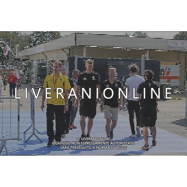 Kevin Magnussen (DEN), Renault Sport F1 Team leaves the Medical Centre 01.09.2016. Formula 1 World Championship, Rd 14, Italian Grand Prix, Monza, Italy, Preparation Day. / AGENZIA ALDO LIVERANI SAS - ITALY ONLY EDITORIAL USE ONLY