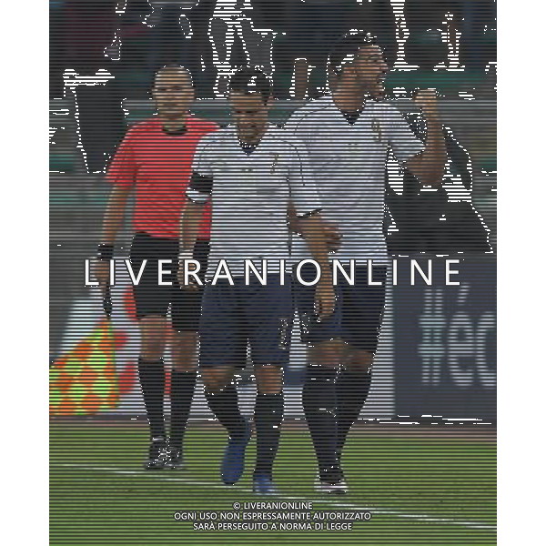 Amichevole Bari - 01.09.2016 Italia-Francia Nella Foto: esultanza dopo il gol di graziano pelle\' /Ph.Vitez-Ag. Aldo Liverani