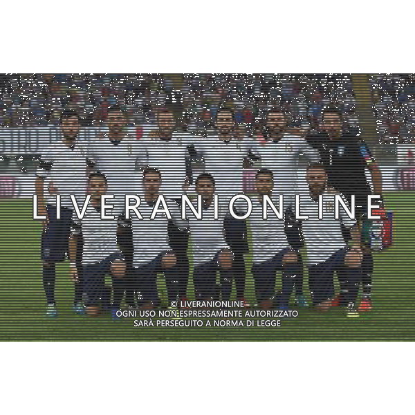 Amichevole Bari - 01.09.2016 Italia-Francia Nella Foto:italia squadra formazione parolo,pelle\',chiellini,astori,barzagli,buffon,bonaventura,de sciglio,eder,candreva,de rossi /Ph.Vitez-Ag. Aldo Liverani