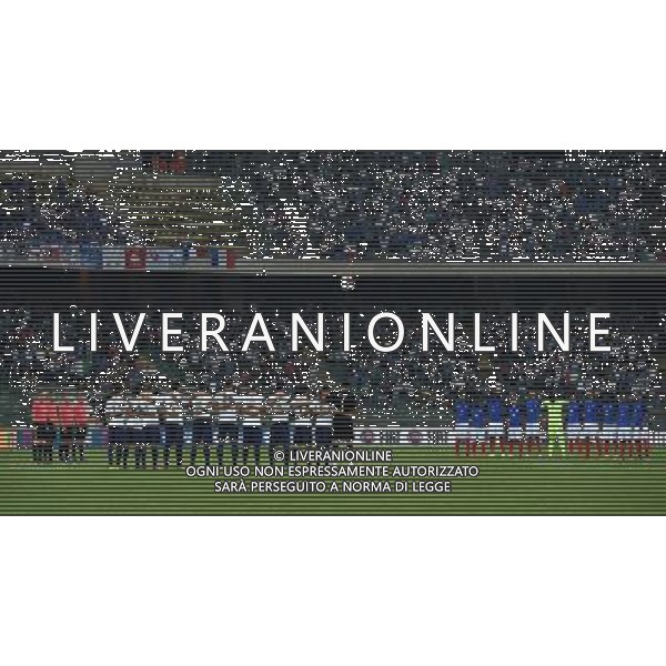 Amichevole Bari - 01.09.2016 Italia-Francia Nella Foto:minuto di silenzio per le vittime del terremoto /Ph.Vitez-Ag. Aldo Liverani