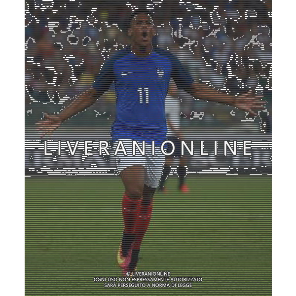 Amichevole Bari - 01.09.2016 Italia-Francia Nella Foto: martial esultanza dopo il gol /Ph.Vitez-Ag. Aldo Liverani