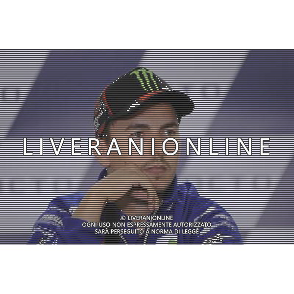 01/09/2016. Silverstone, Towchester, Gran Bretagna.Jorge Lorenzo durante la conferenza stampa. Â© PIAZZOLLA / AGENZIA ALDO LIVERANI SAS
