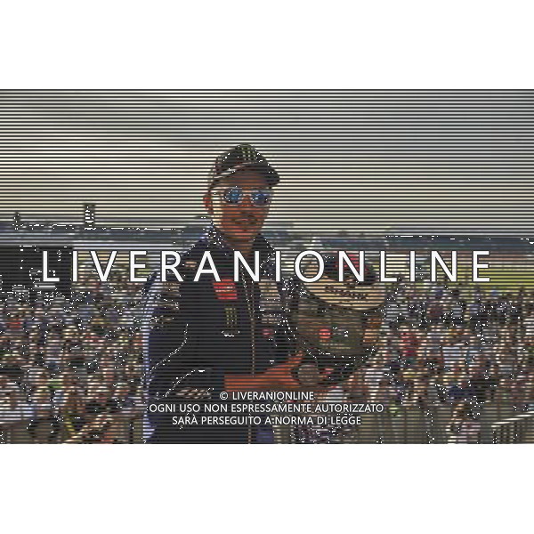01/09/2016. Silverstone, Towchester, Gran Bretagna. Jorge Lorenzo durante l\' asta di beneficenza. Â© PIAZZOLLA / AGENZIA ALDO LIVERANI SAS