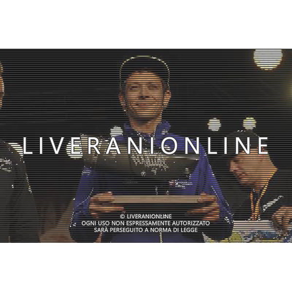 01/09/2016. Silverstone, Towchester, Gran Bretagna. Valentino Rossi durante l\' asta di beneficenza. Â© PIAZZOLLA / AGENZIA ALDO LIVERANI SAS