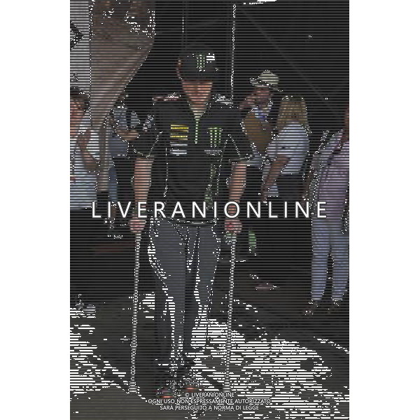 01/09/2016. Silverstone, Towchester, Gran Bretagna. Bradley Smith infortunato durante l\' asta di beneficenza. Â© PIAZZOLLA / AGENZIA ALDO LIVERANI SAS