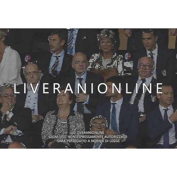 Amichevole Bari - 01.09.2016 Italia-Francia Nella Foto: gianni infantino carlo tavecchio e il presidente della federazione francese /Ph.Vitez-Ag. Aldo Liverani