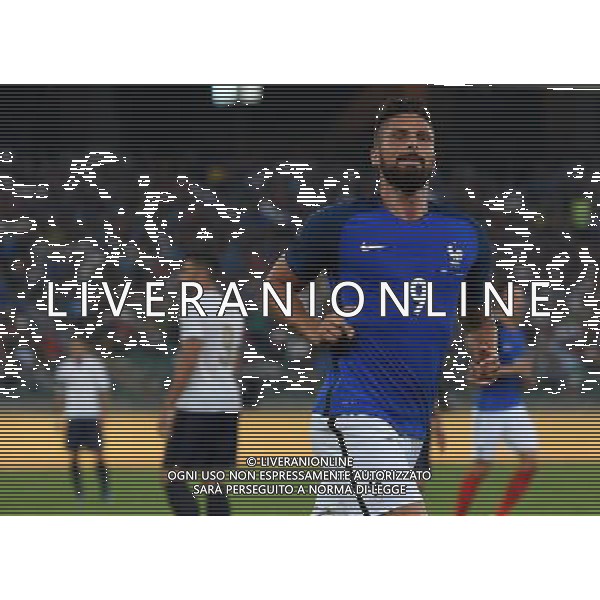 Amichevole Bari - 01.09.2016 Italia-Francia Nella Foto:giroud esultanza dopo il gol /Ph.Vitez-Ag. Aldo Liverani