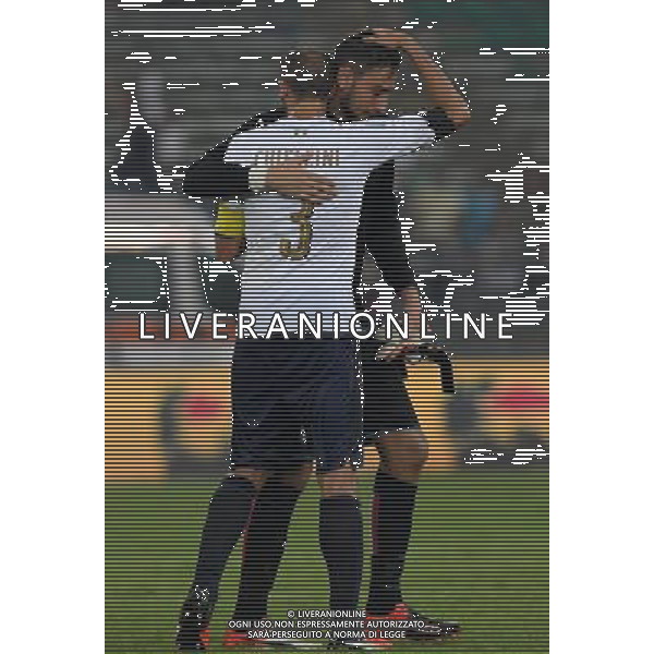 Amichevole Bari - 01.09.2016 Italia-Francia Nella Foto:chiellini donnarumma /Ph.Vitez-Ag. Aldo Liverani