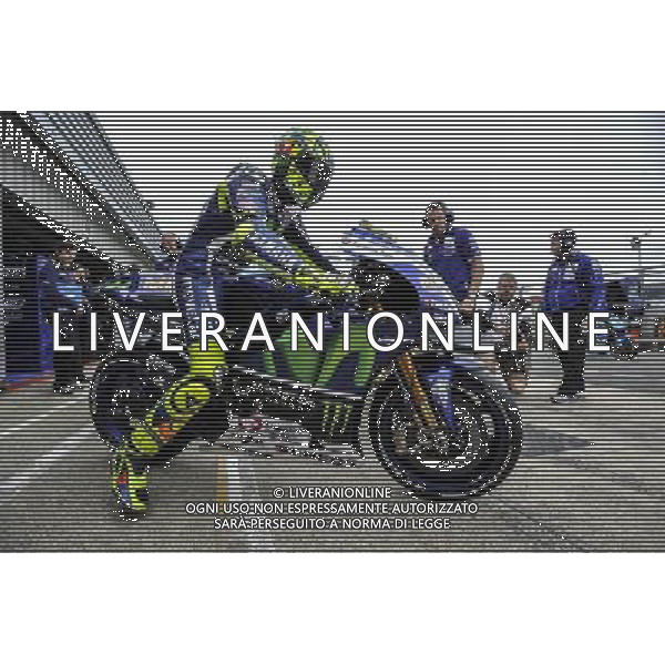 02/09/2016. Silverstone, Towcester, Gran Bretagna. Valentino Rossi parte dai Box durante le prove libere del Venerd“ AG ALDO LIVERANI SAS