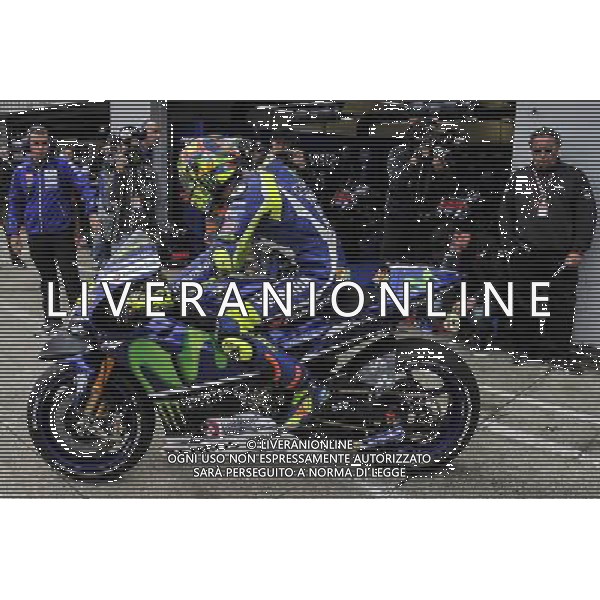 02/09/2016. Silverstone, Towcester, Gran Bretagna. Valentino Rossi parte dai Box durante le prove libere del Venerd“ FOTO G.PIAZZOLLA-AG ALDO LIVERANI SAS