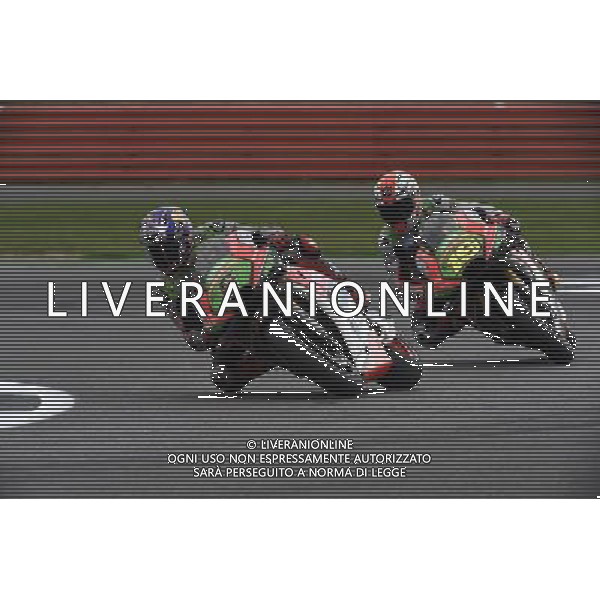 03.09.2016. Silverstone, Towcester, Inghilterra.Stefan Bradl e Alvaro Bautista (Aprilia) / Motomondiale Â©PIAZZOLLA/ AGENZIA ALDO LIVERANI SAS