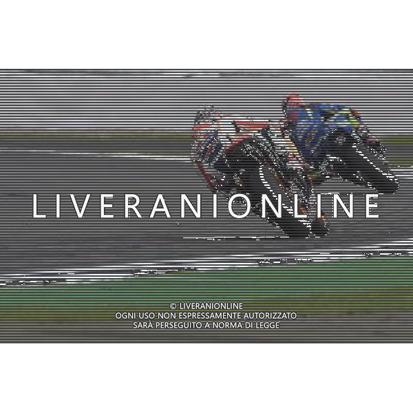 03.09.2016. Silverstone, Towcester, Inghilterra.Dani Pedrosa e Maverick Vinales (Suzuki Team) / Motomondiale Â©PIAZZOLLA/ AGENZIA ALDO LIVERANI SAS