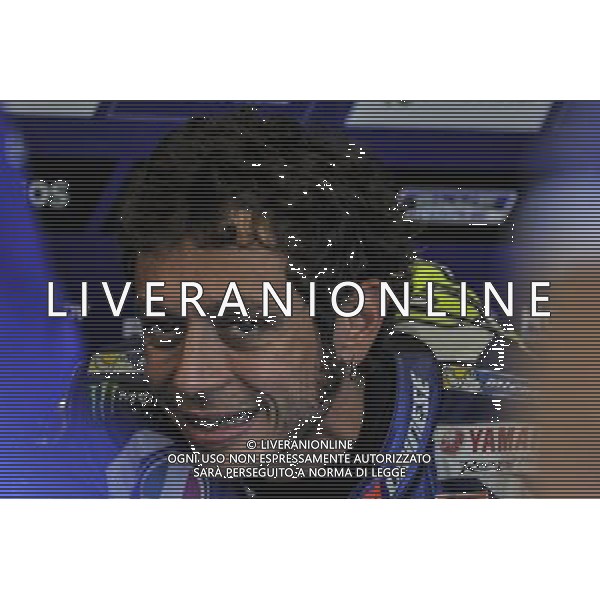 03/09/2016. Silverstone, Towcester, Gran Bretagna. Valentino Rossi ai box durante lle prove libere / Motomondiale Â©PIAZZOLLA/ AGENZIA ALDO LIVERANI SAS