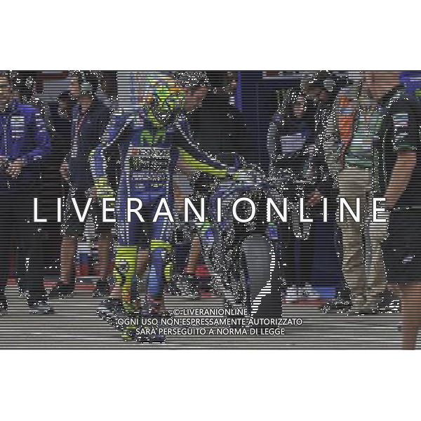 03/09/2016. Silverstone, Towcester, Gran Bretagna. Valentino Rossi ai box durante lle prove libere / Motomondiale Â©PIAZZOLLA/ AGENZIA ALDO LIVERANI SAS