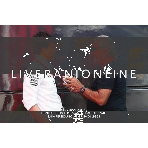 (L to R): Toto Wolff (GER) Mercedes AMG F1 Shareholder and Executive Director with Flavio Briatore (ITA). 03.09.2016. Formula 1 World Championship, Rd 14, Italian Grand Prix, Monza, Italy, Qualifying Day. / AGENZIA ALDO LIVERANI SAS - ITALY ONLY EDITORIAL USE ONLY