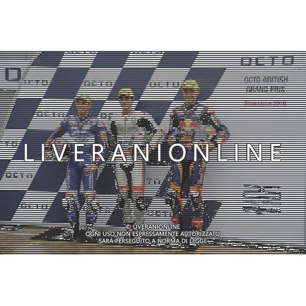 03.09.2016. Silverstone, Towcester, Inghilterra. Enea Bastianini, Francesco Bagnaia, Bo Bendsneyder./ Gp Silvestone Silverstone Towcester Gran Bretagna Prove Motomondiale 03.09.2016 Â©PIAZZOLLA/ AGENZIA ALDO LIVERANI SAS