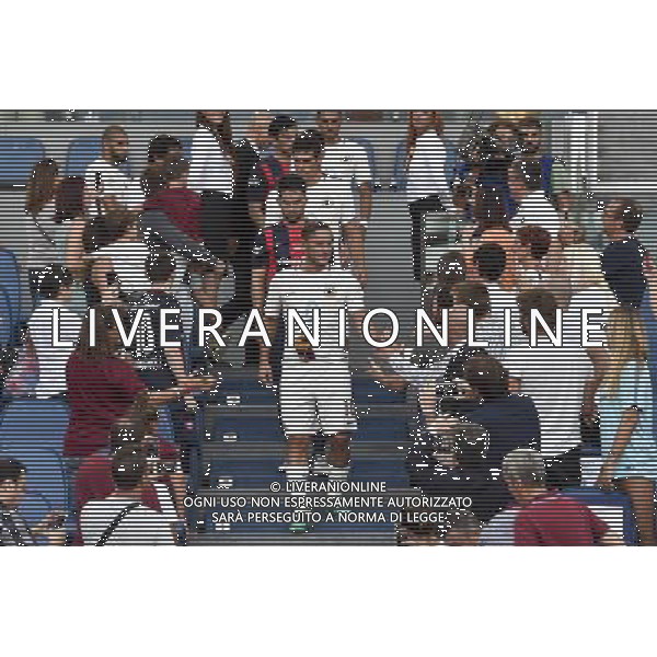 Festa della Famiglia Amichevole Roma - 03.09.2016 - Stadio Olimpico - Roma vs San Lorenzo de Almagro - nella foto: Le squadre escono dalla tribuna - francesco totti /Ph.Corradetti-Ag Aldo Liverani