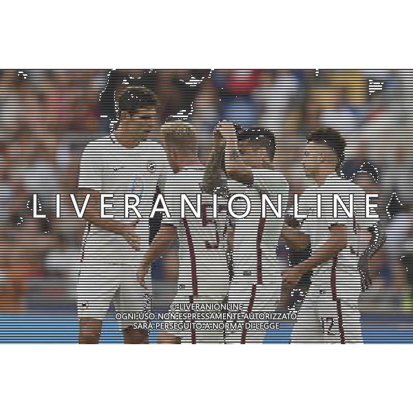 Festa della Famiglia Amichevole Roma - 03.09.2016 - Stadio Olimpico - Roma vs San Lorenzo de Almagro - nella foto: esultanza di Manuel Iturbe /Ph.Corradetti-Ag Aldo Liverani