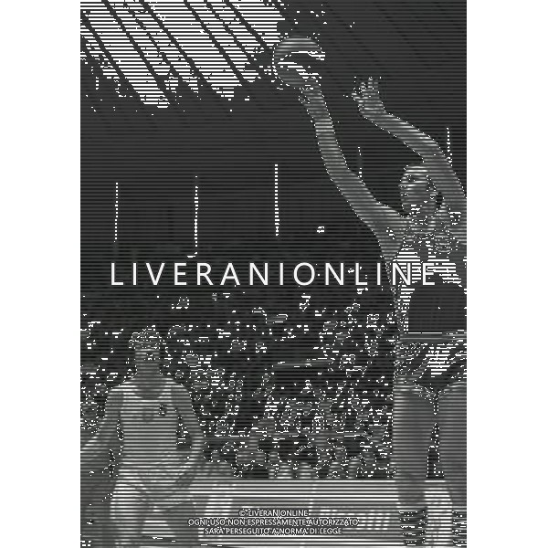 OLIMPIADI DI MOSCA 1980 BASKET NAZIONALE ITALIANA NELLA FOTO MIKE SILVESTER AG ALDO LIVERANI SAS
