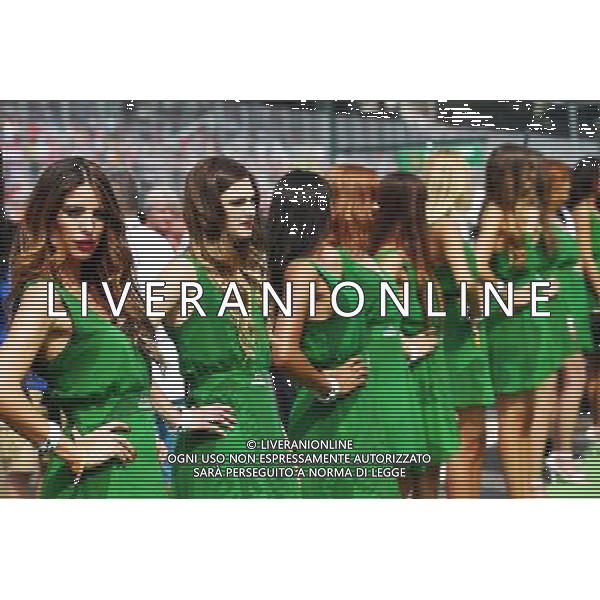 Grid girls on the drivers parade. 04.09.2016. Formula 1 World Championship, Rd 14, Italian Grand Prix, Monza, Italy, Race Day. / AGENZIA ALDO LIVERANI SAS - ITALY ONLY EDITORIAL USE ONLY