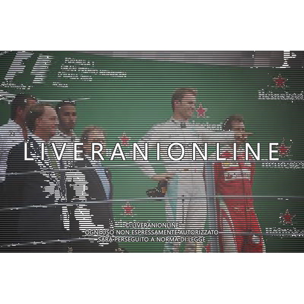 Race winner Nico Rosberg (GER) Mercedes AMG F1 celebrates on the podium. 04.09.2016. Formula 1 World Championship, Rd 14, Italian Grand Prix, Monza, Italy, Race Day. / AGENZIA ALDO LIVERANI SAS - ITALY ONLY EDITORIAL USE ONLY