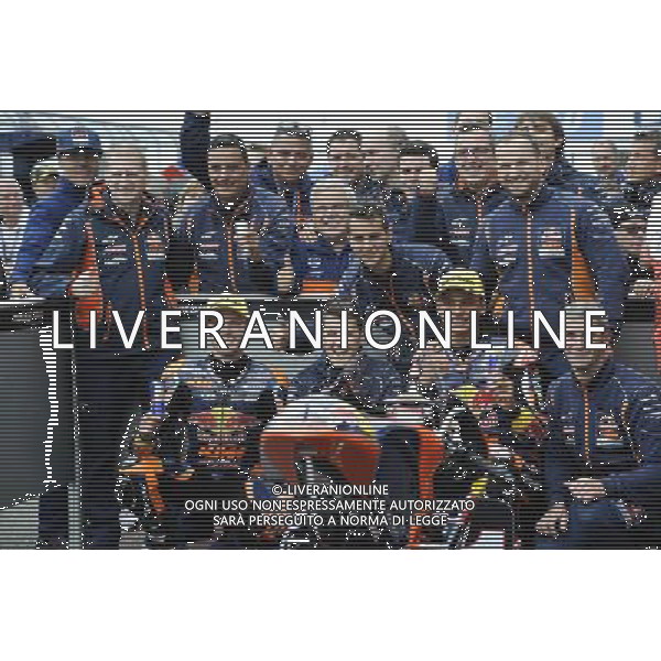 04.09.2016. Silverstone, Towcester, Inghilterra. Brad Binder e Bo Bendsnayder./ Gp Silvestone Silverstone Towcester Gran Bretagna Motomondiale 04.09.2016 Â©PIAZZOLLA/ AGENZIA ALDO LIVERANI SAS