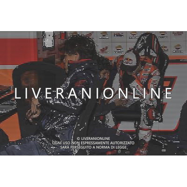 04.09.2016. Silverstone, Towcester, Inghilterra. Marc Marquez durante il warm up./ Gp Silvestone Silverstone Towcester Gran Bretagna Motomondiale 04.09.2016 Â©PIAZZOLLA/ AGENZIA ALDO LIVERANI SAS